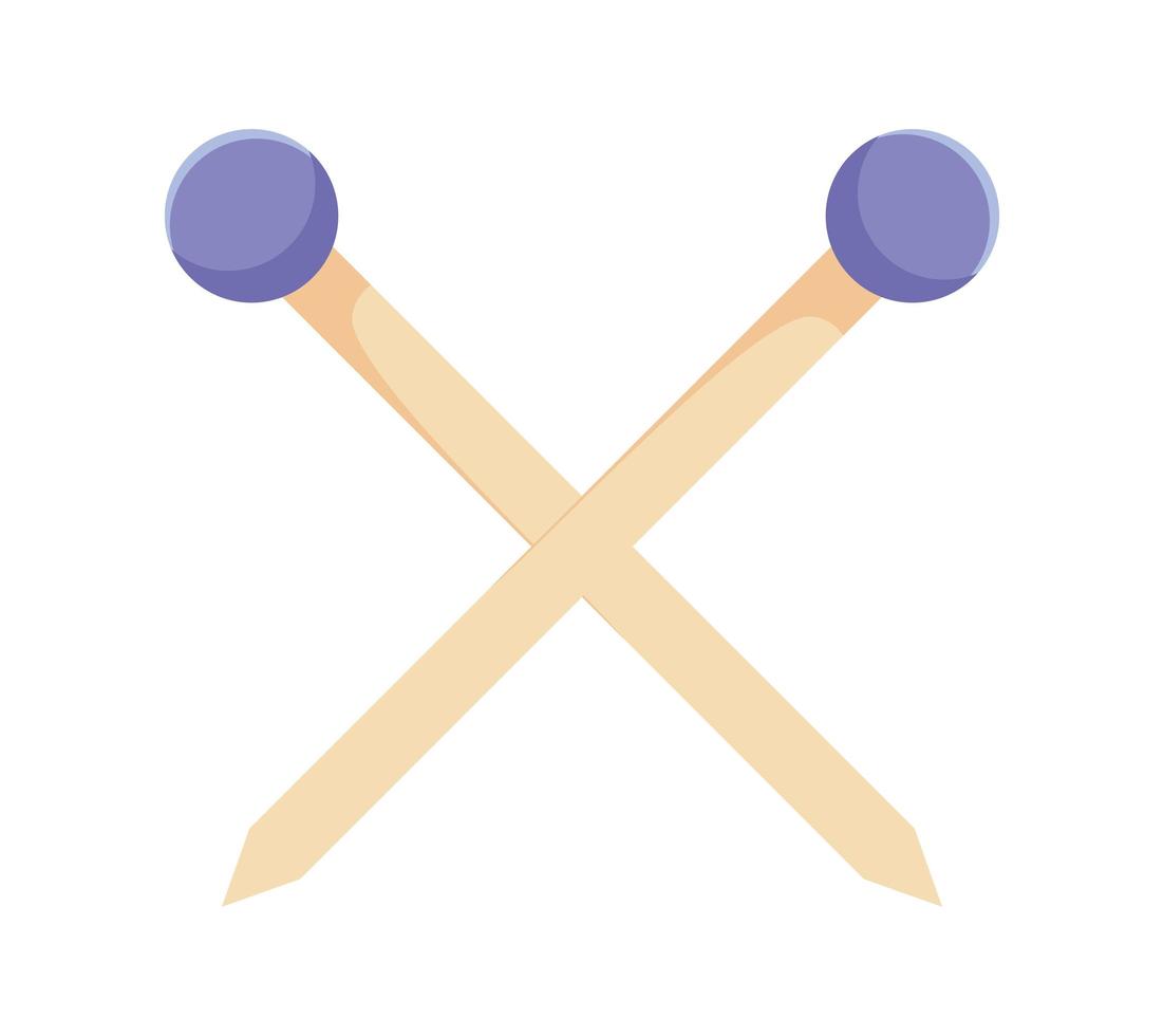 sewing needles design vector