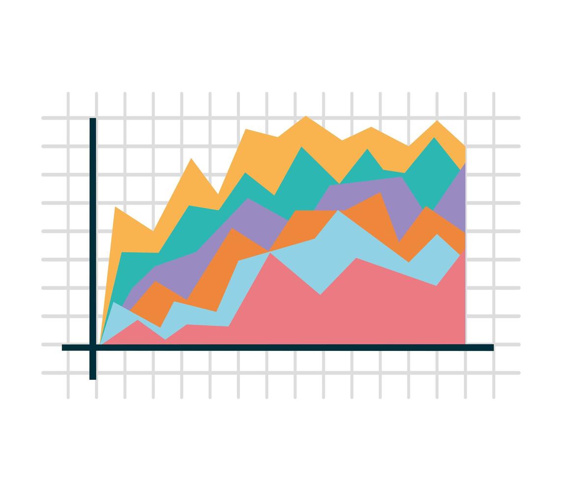 peak graph design vector