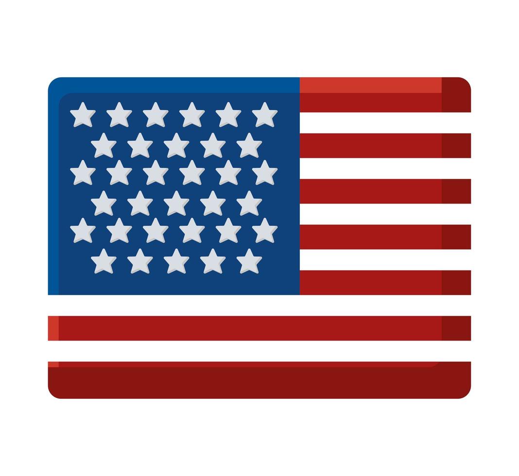 diseño de la bandera americana vector