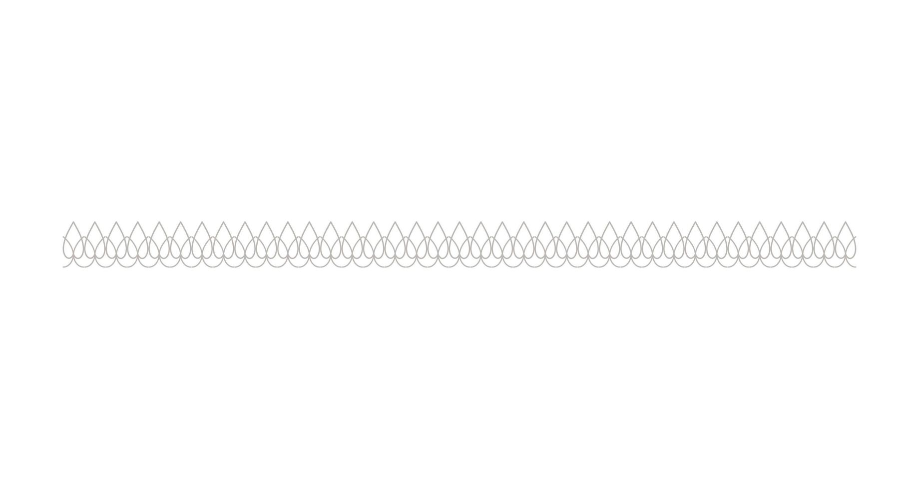 silver drops decorative ornament line vector design