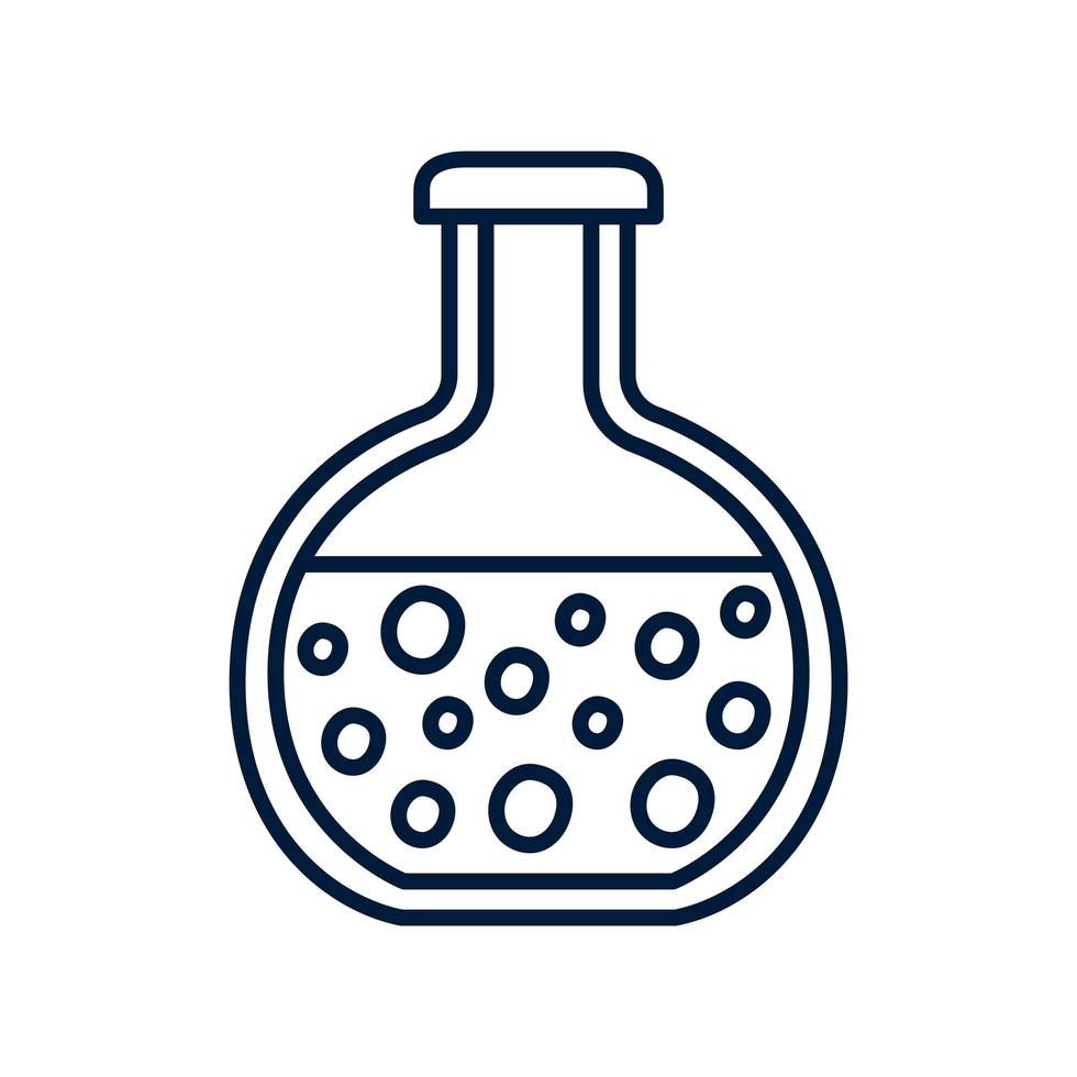 chemical flask illustration vector