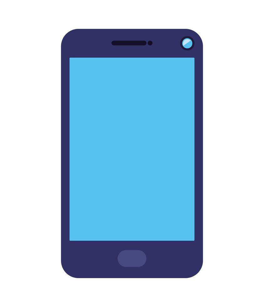 ilustración de teléfono celular azul vector