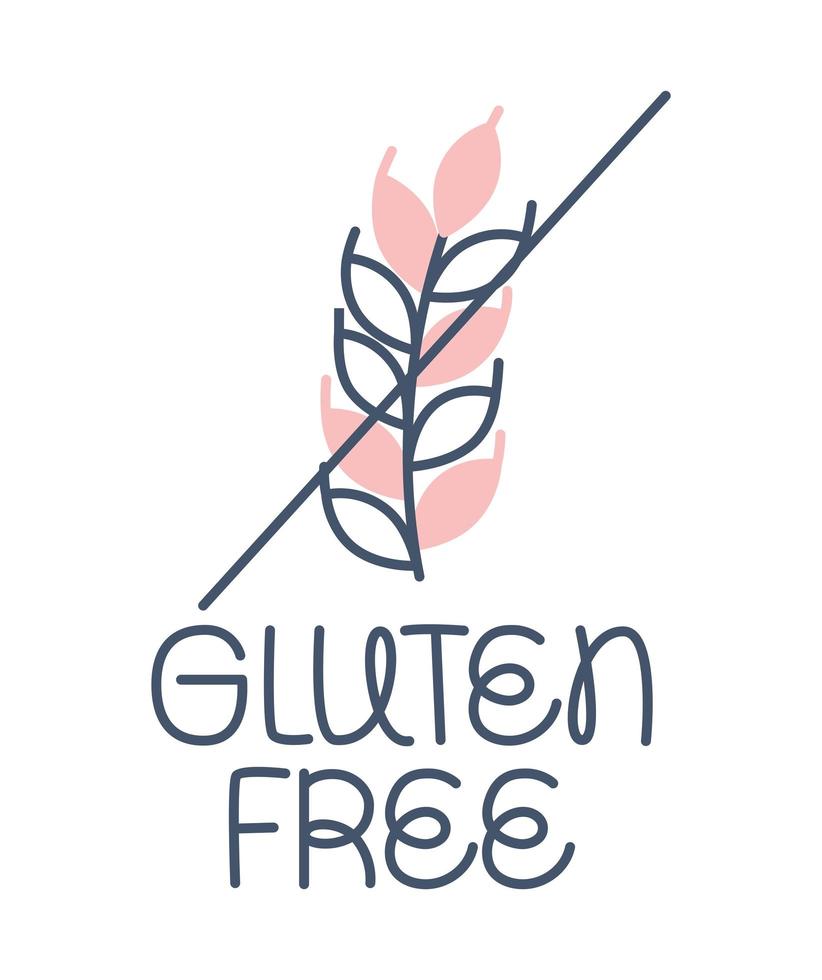 gluten free icon vector