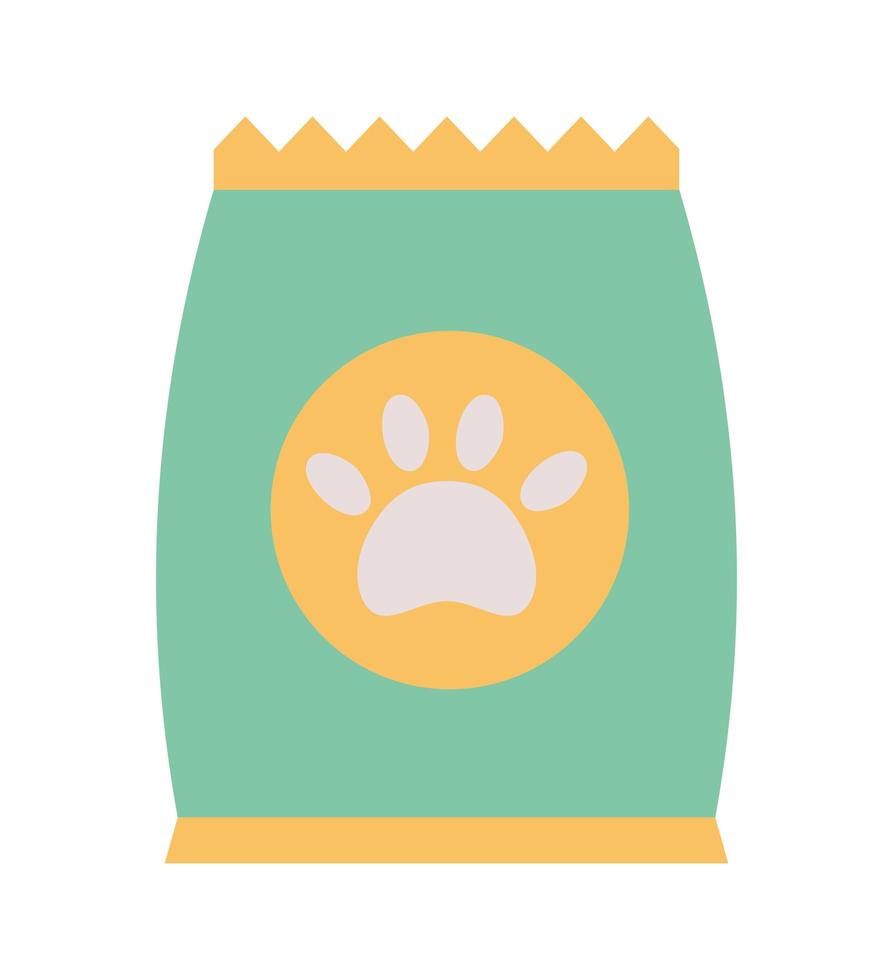 paquete de comida para mascotas vector