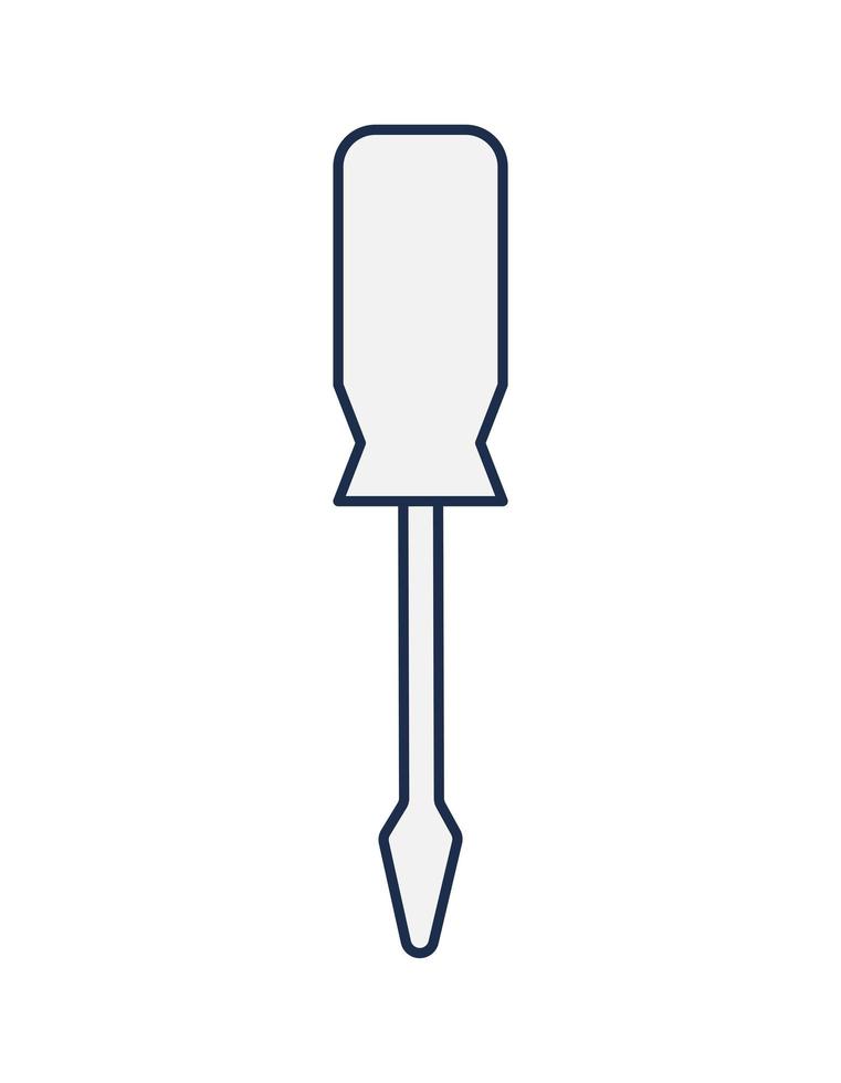gray screwdriver design vector