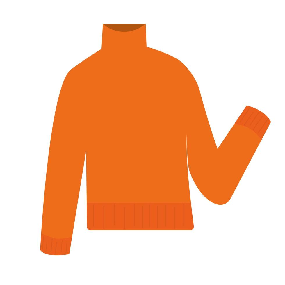 Isolated orange pullover icon vector design