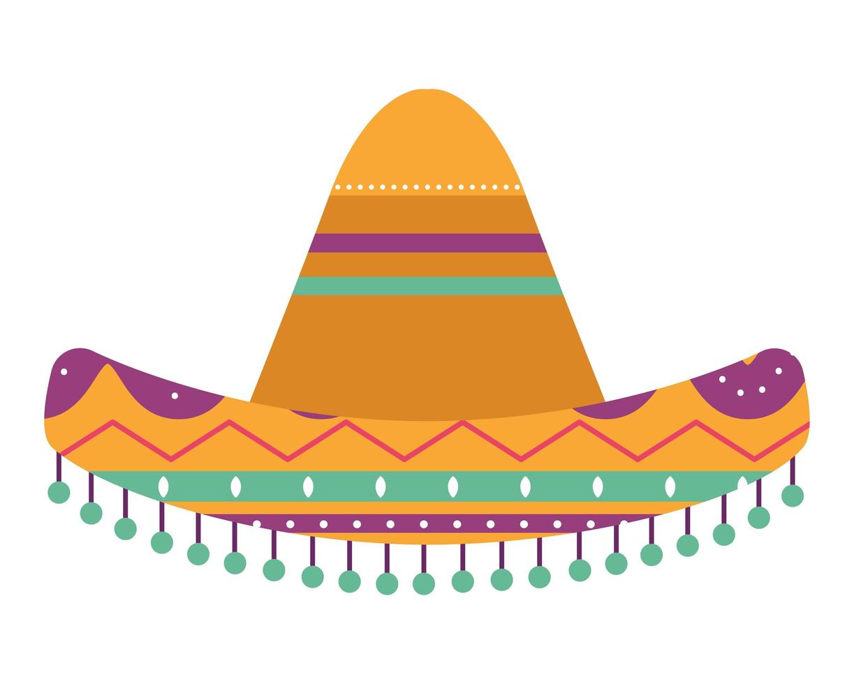 Isolated mexican hat vector design