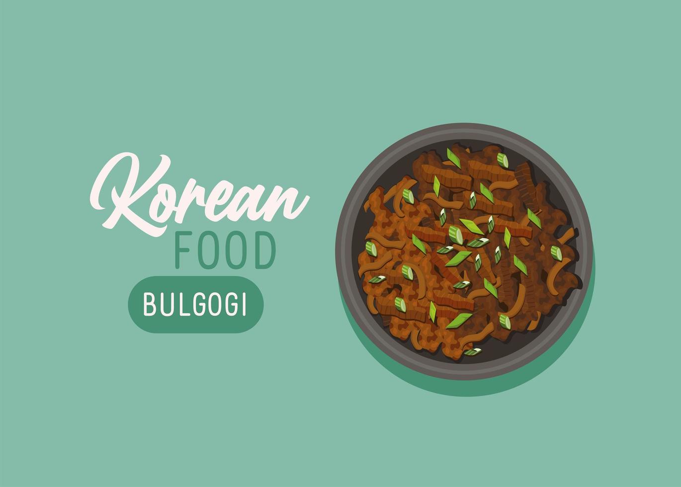 korean food cartel vector