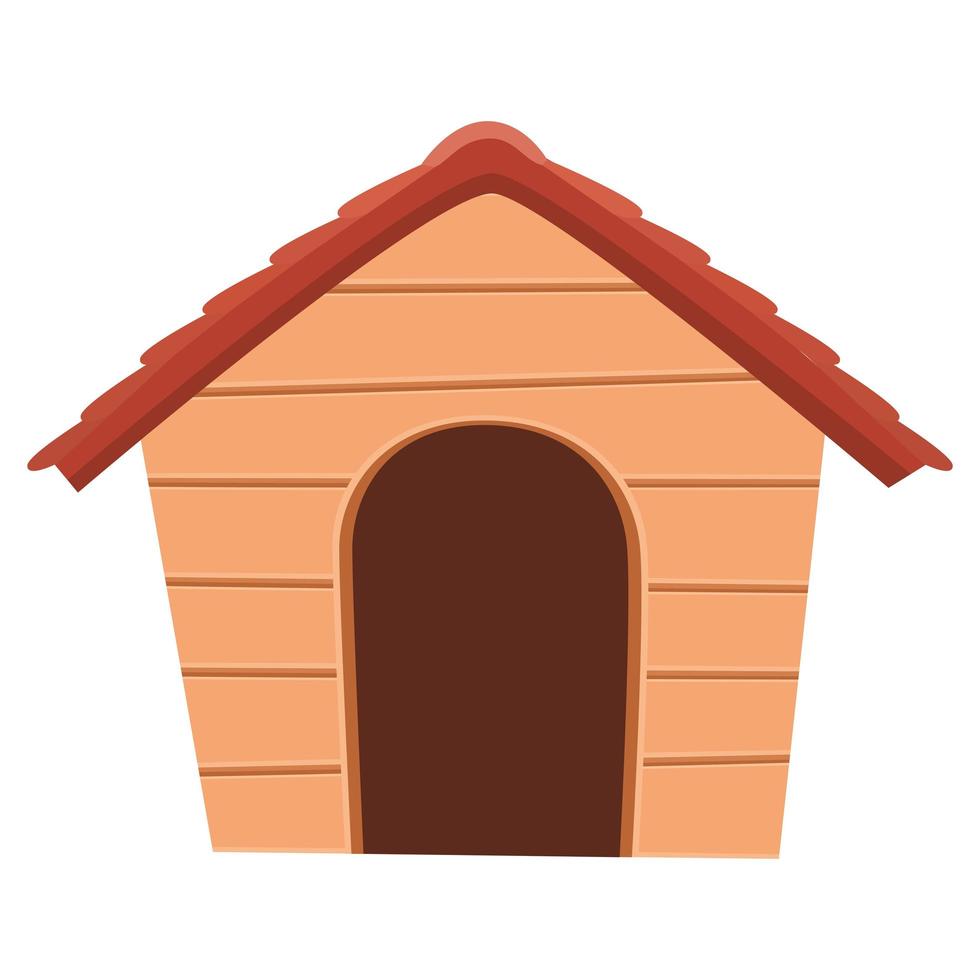 pretty doghouse design vector