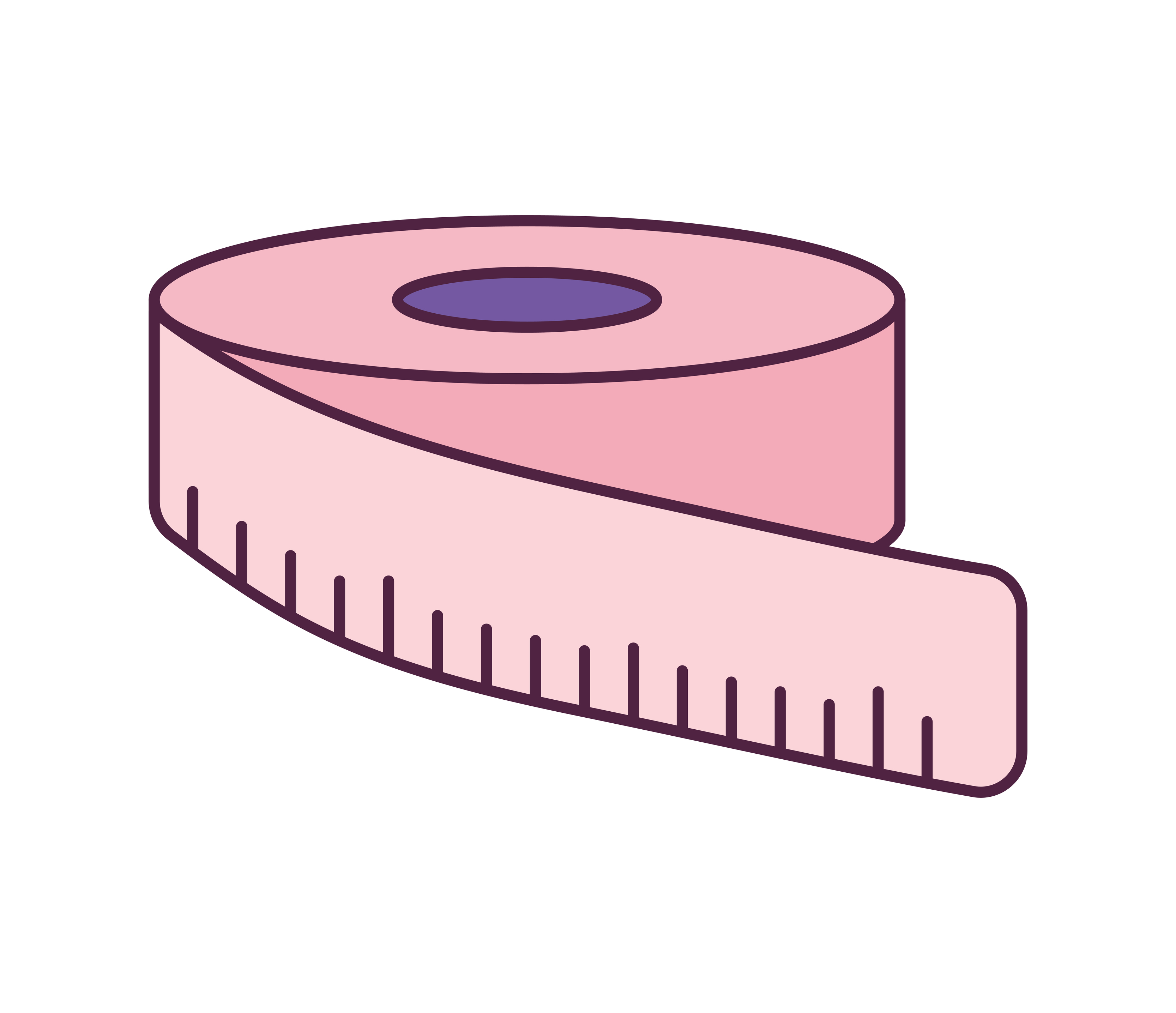 pink measure tape 4061240 Vector Art at Vecteezy