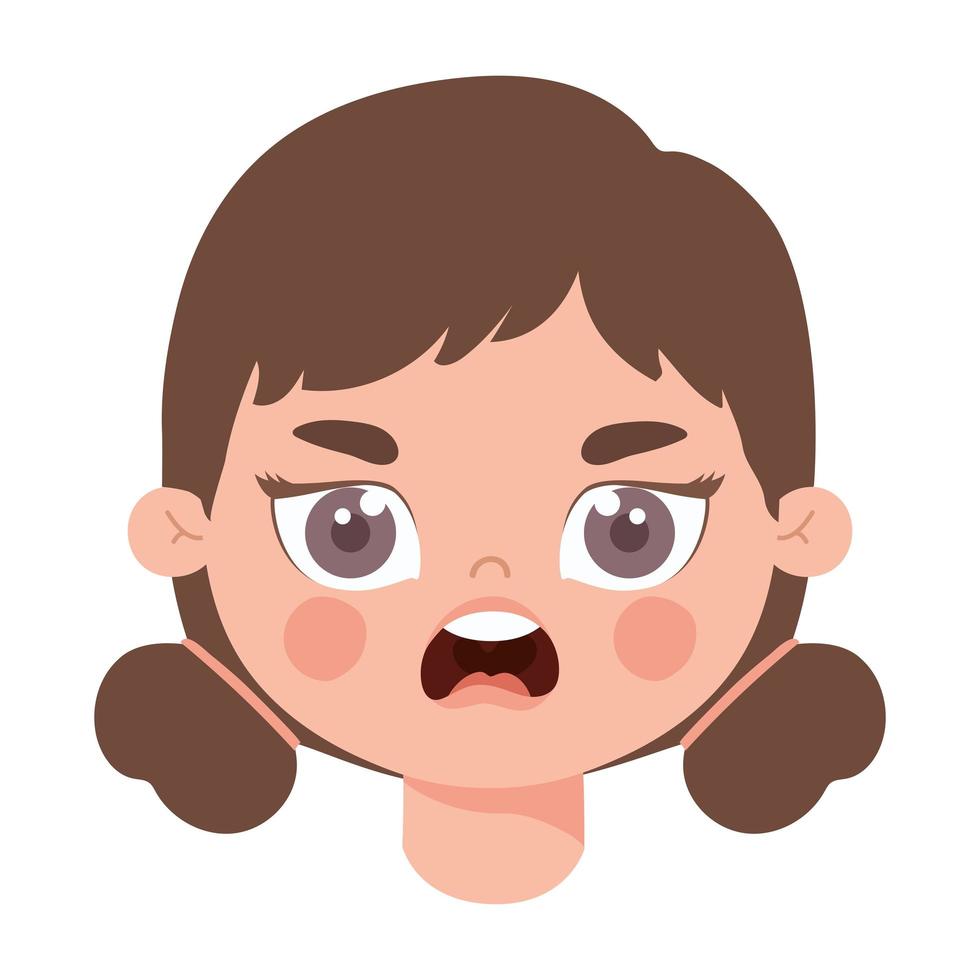 young lady with rage vector