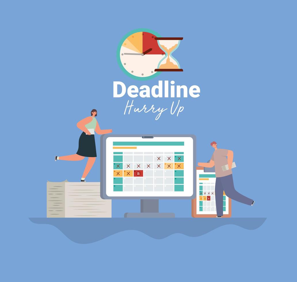 important deadline poster vector