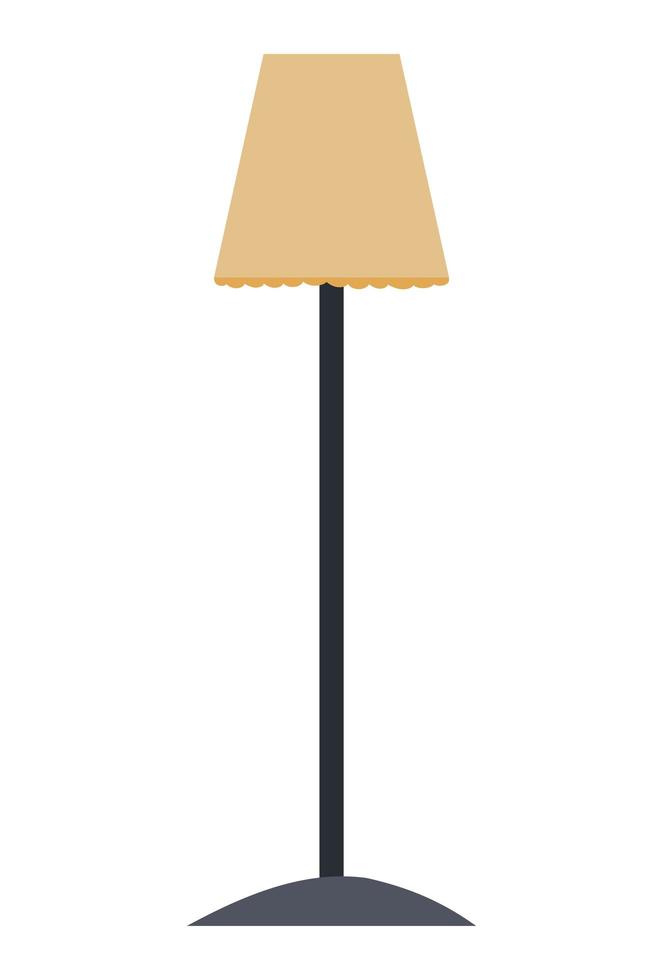 Isolated home lamp vector design