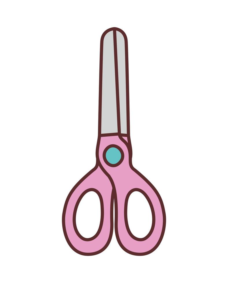 Vector Cartoon Pink Decorative Edge Scissors Stock Illustration - Download  Image Now - Adhesive Tape, Art Product, At The Edge Of - iStock