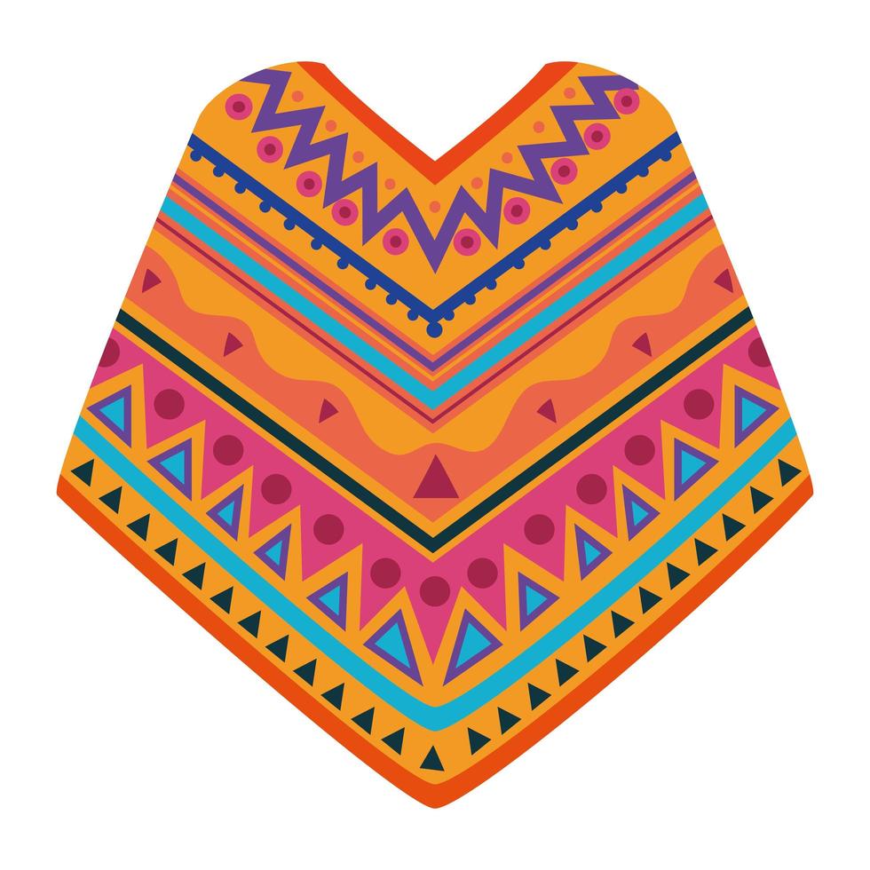 poncho icon on white background vector