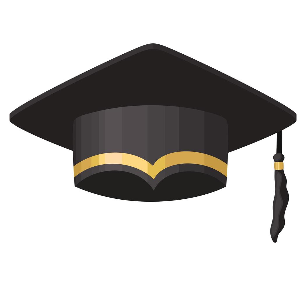 Representación de sombrero de graduado vector