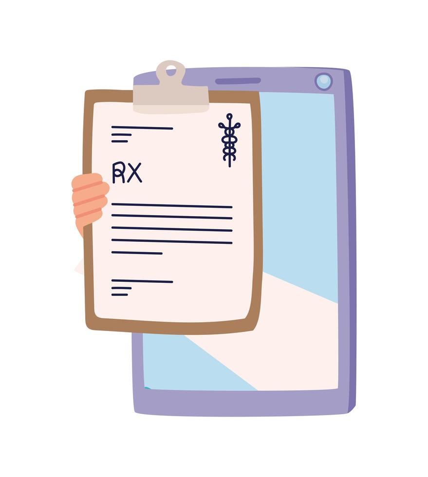 virtual rx illustration vector