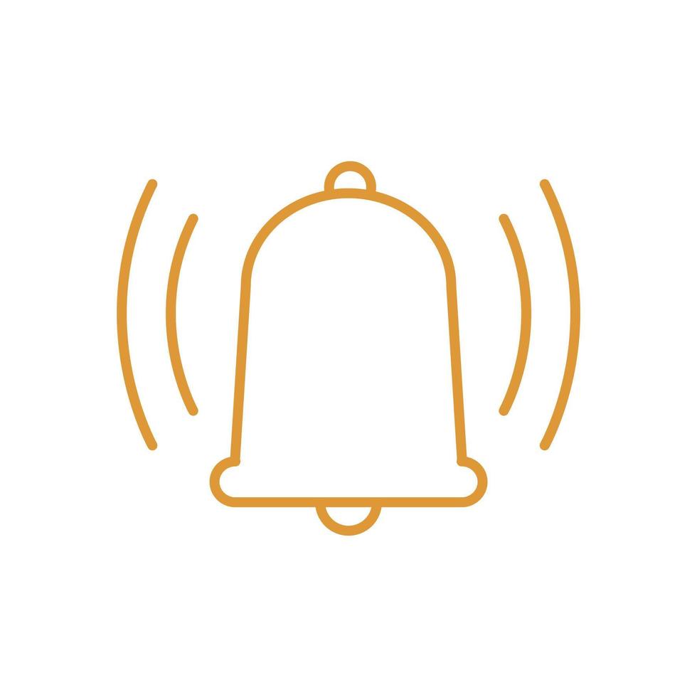 bell line style icon vector design