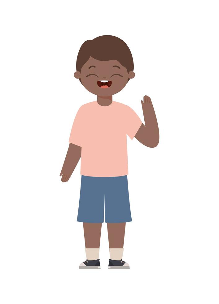 happy young boy vector