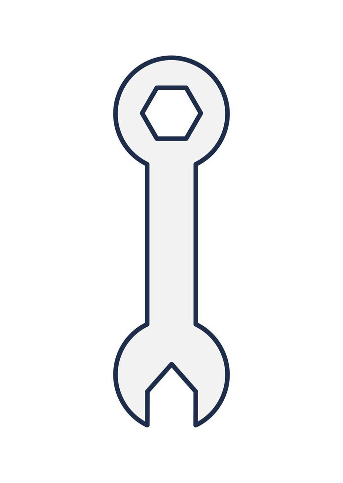 gray spanner illustration vector