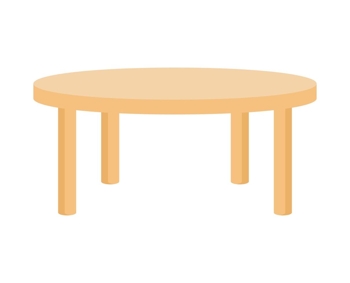backyard table design vector