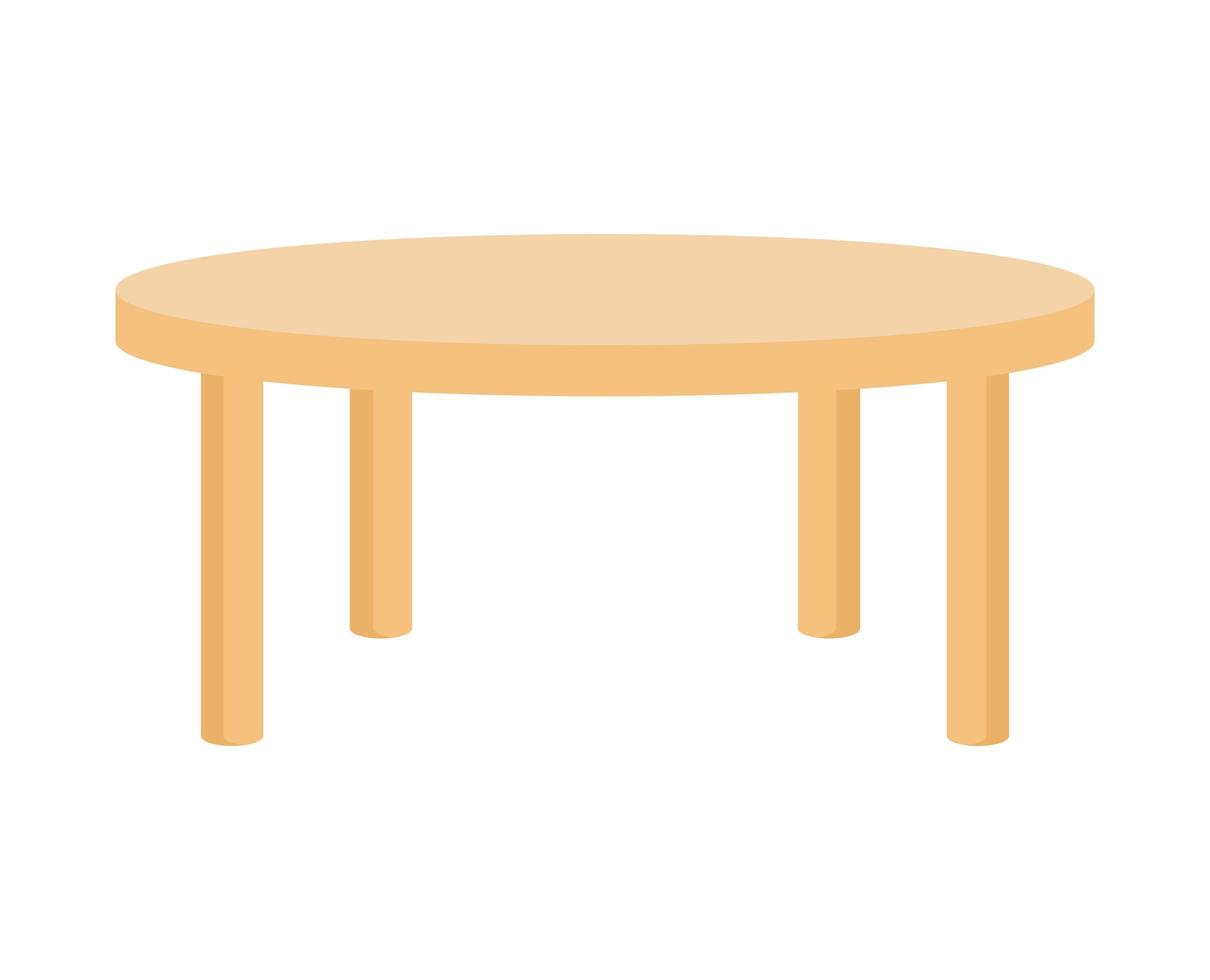 diseño de mesa de patio trasero vector