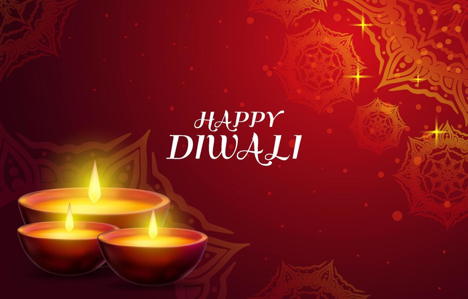 Sparkling Diwali Background Design Concept vector