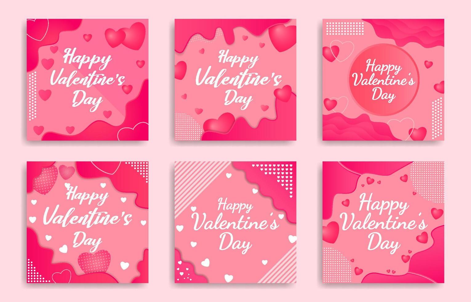 Valentine's Day Social Media Post vector