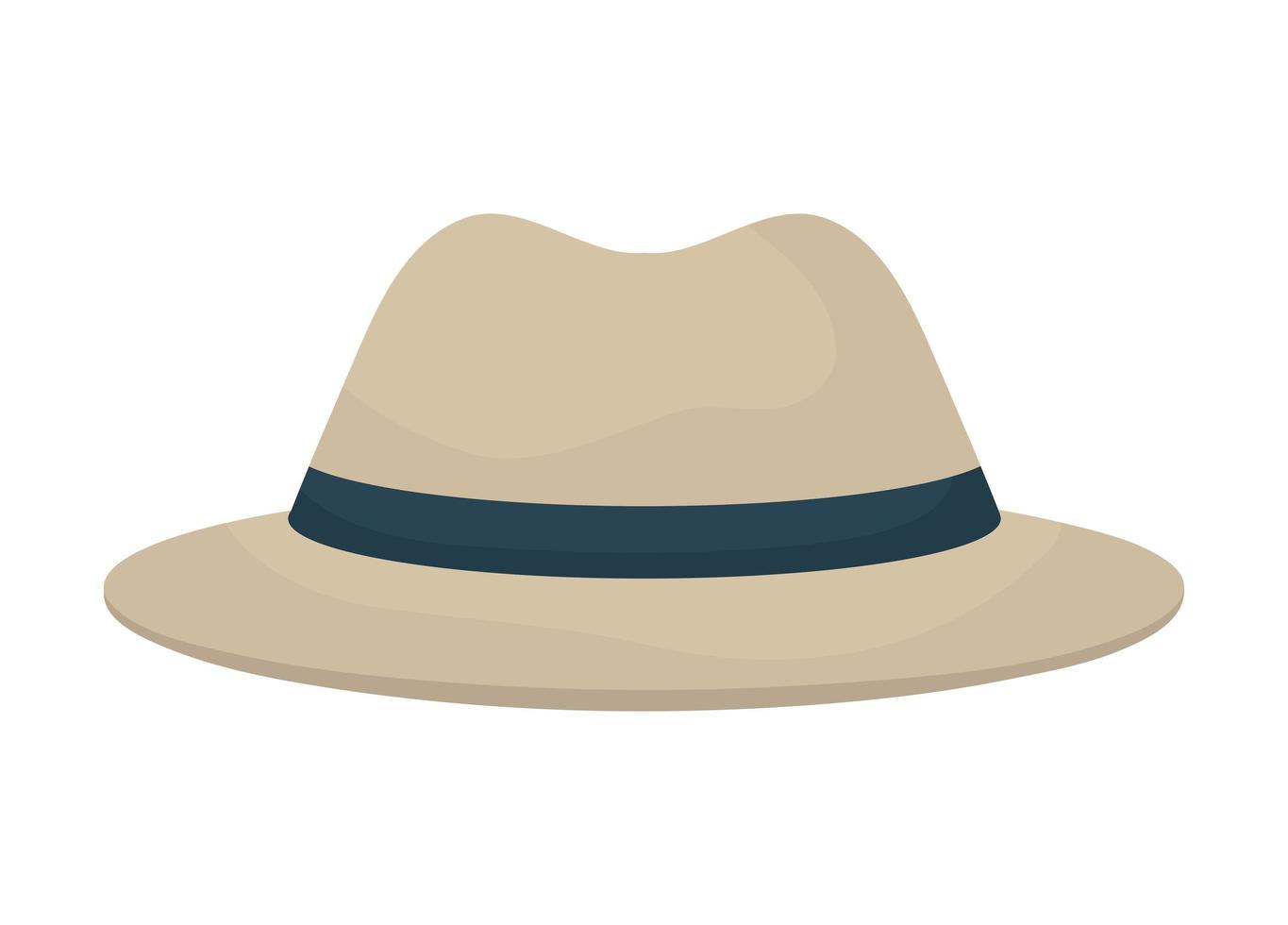 elegante diseño de sombrero vector