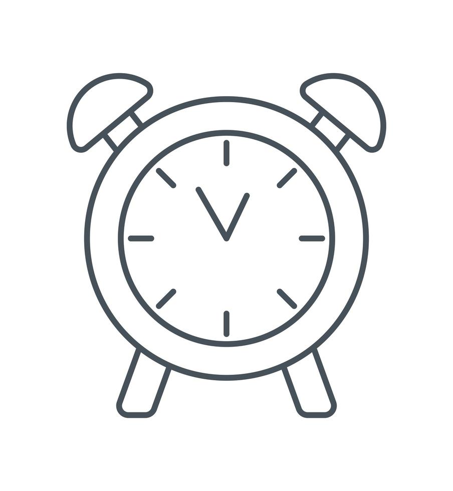 icono de silueta de reloj vector