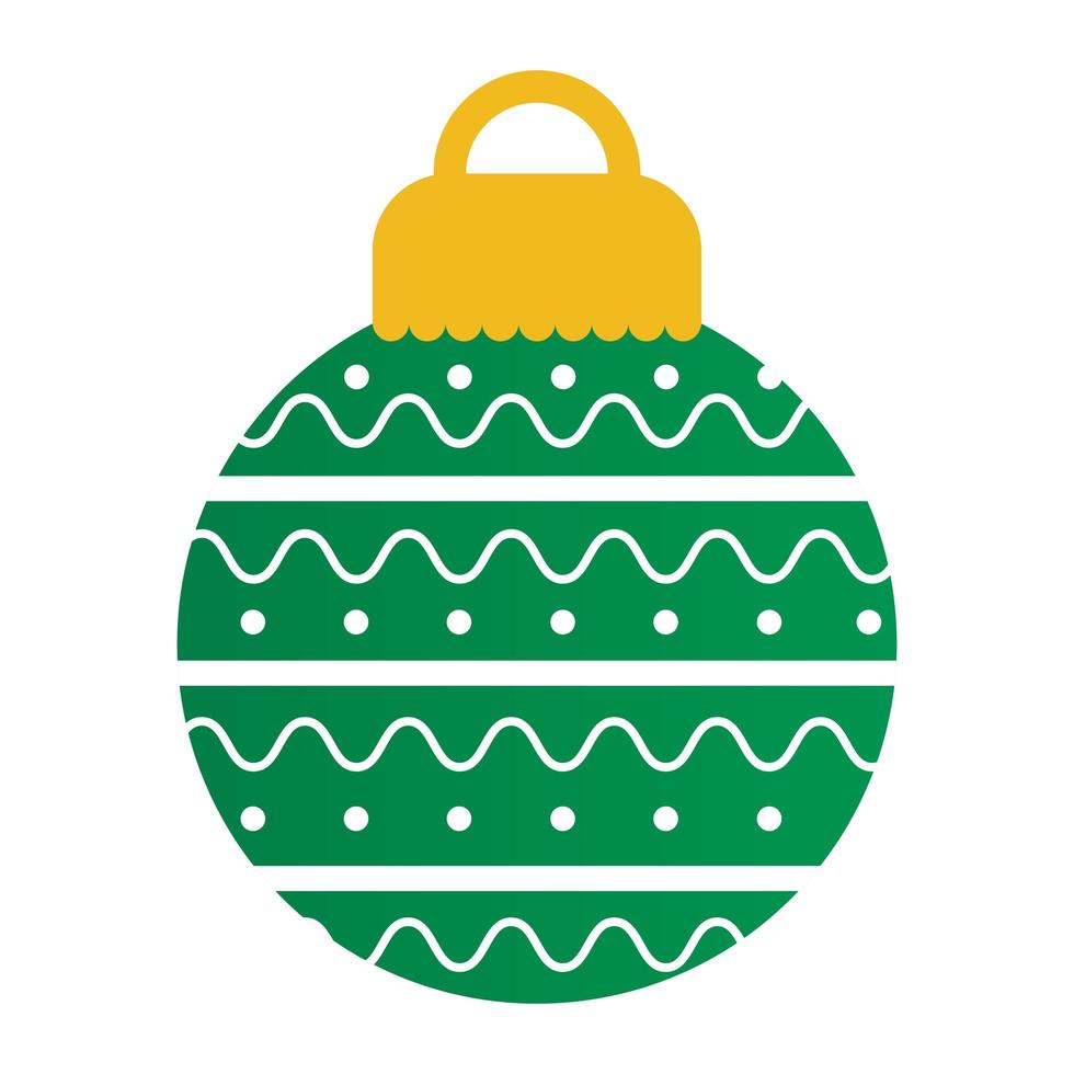 christmas ball on a white background vector
