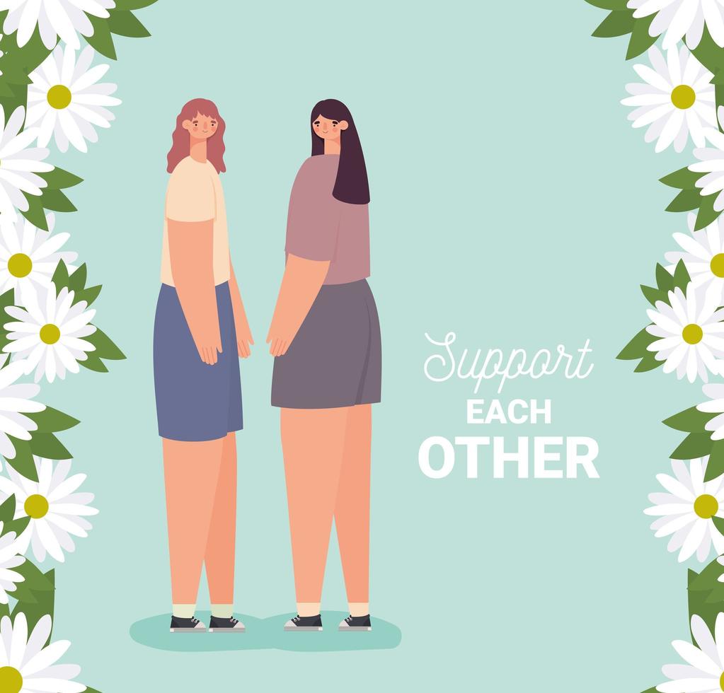 nice support poster vector