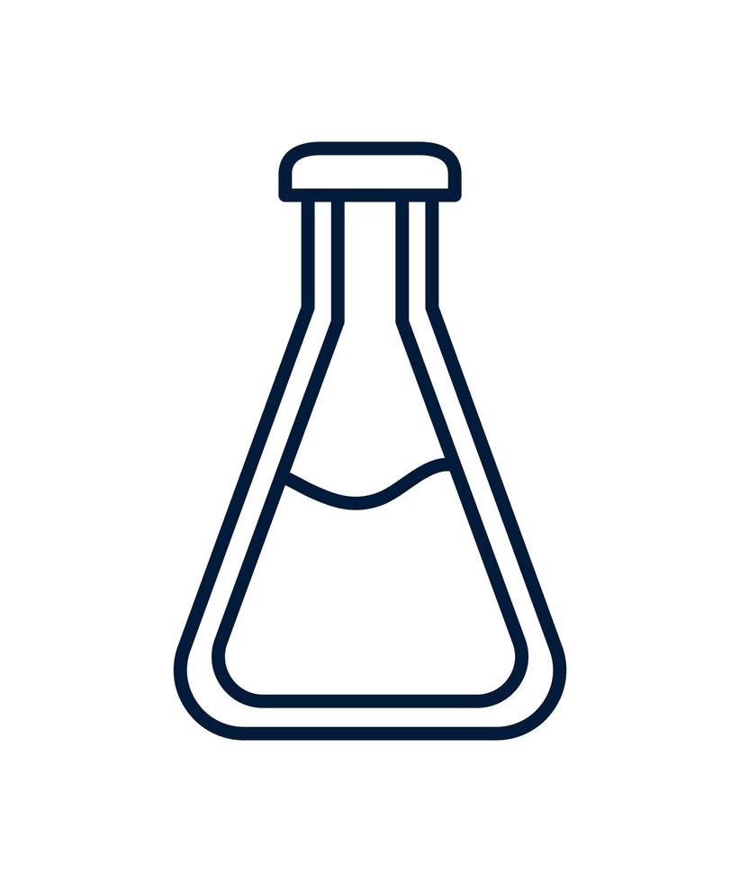 chemical flask design vector