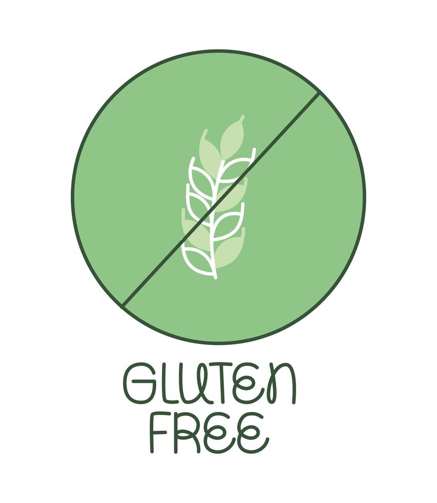 gluten free illustration vector