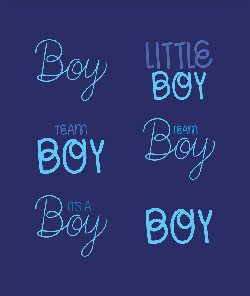 boy gender reveal quotes vector