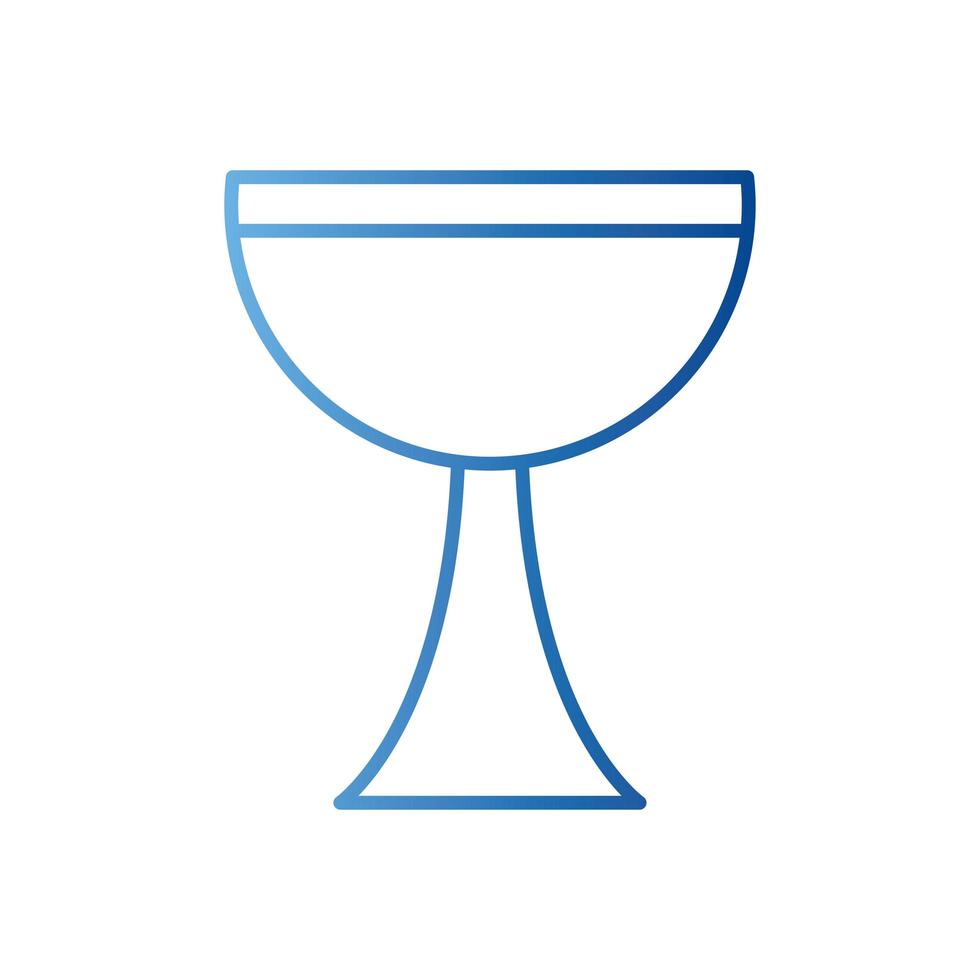 jewish goblet gradient style icon vector design