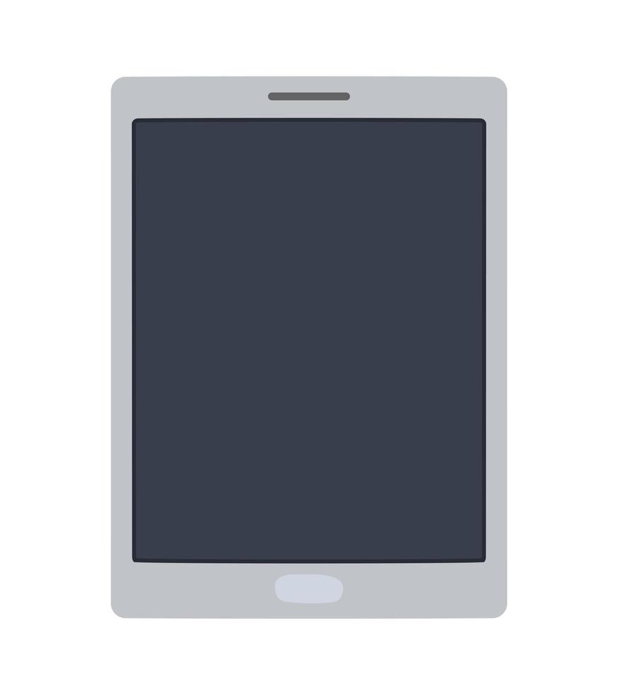 gray tablet design vector