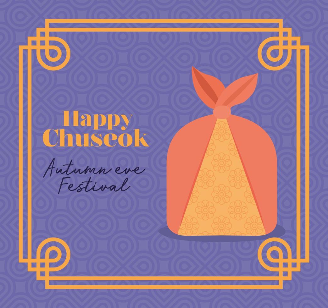 happy chuseok illustration vector