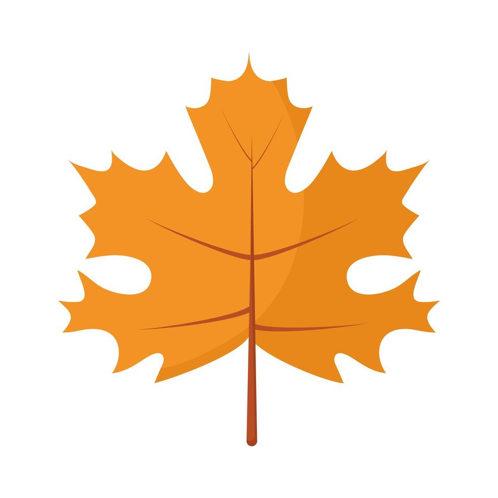 diseño de vector de icono de hoja de otoño