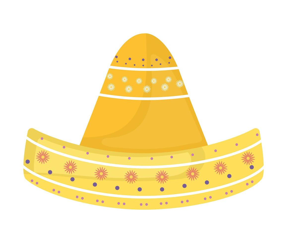 icono de sombrero sobre fondo blanco vector