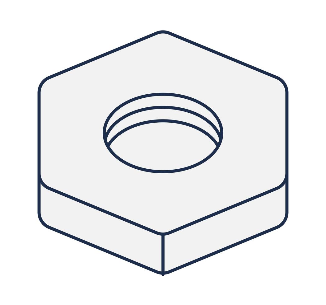 gray screw design vector