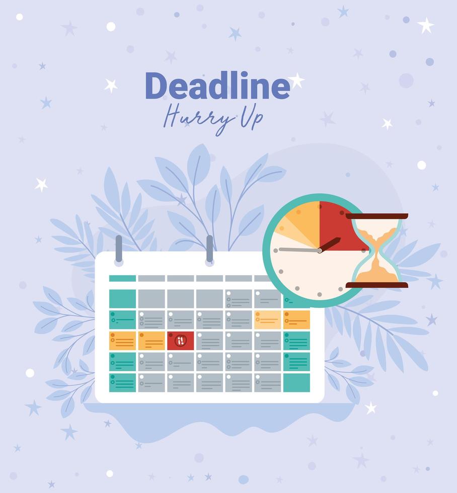 nice deadline cartel vector