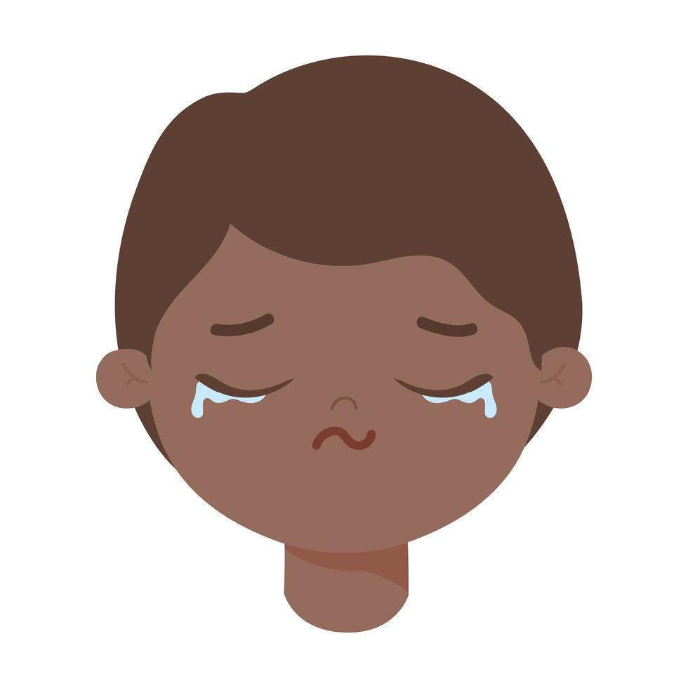 cry boy design vector