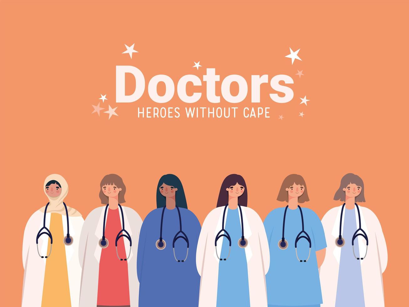 nice doctors poster vector