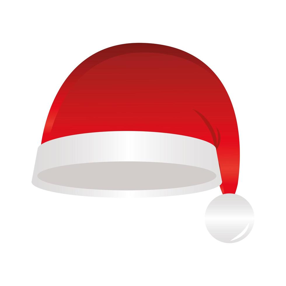 merry christmas santas hat vector design