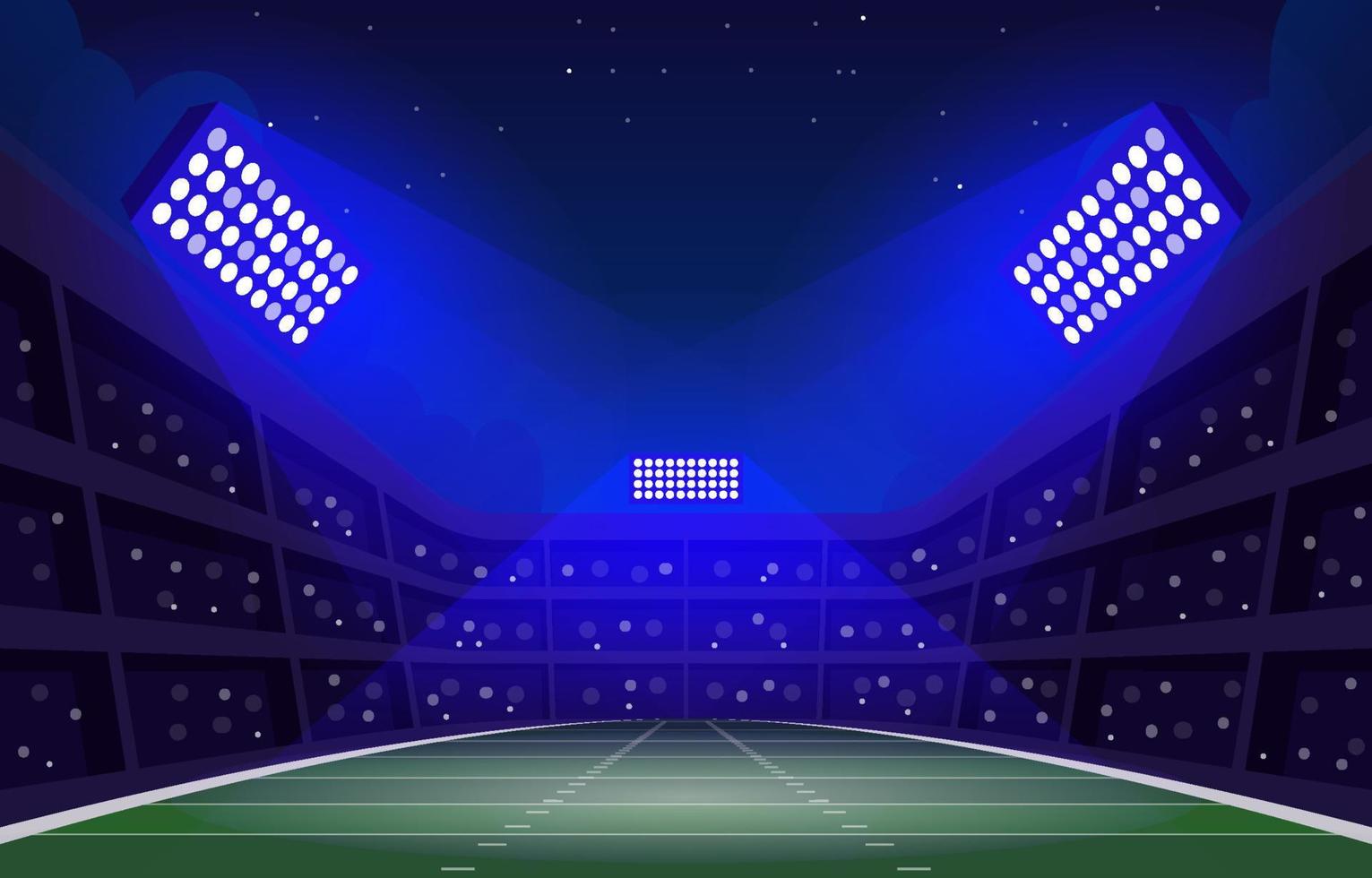 Superbowl Stadium at Night vector