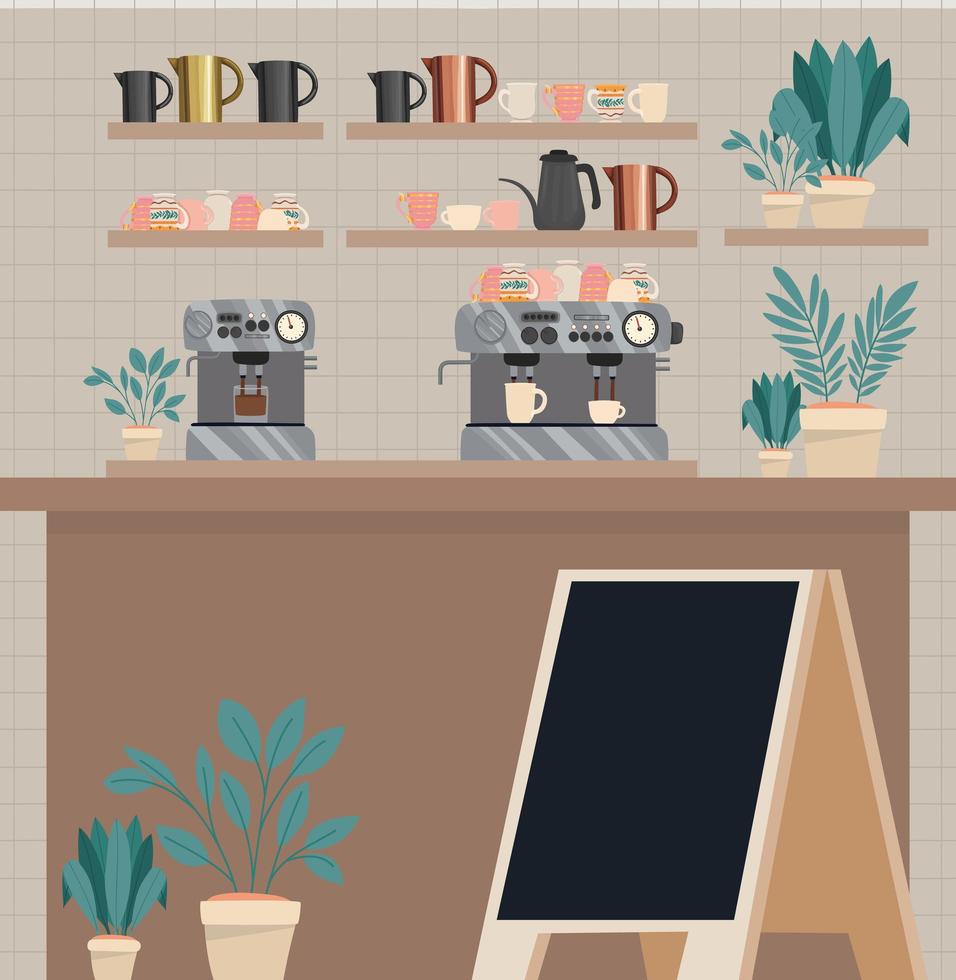 coffee shop design vector