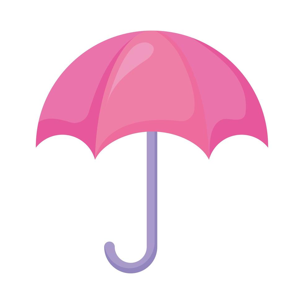 diseño de paraguas rosa vector