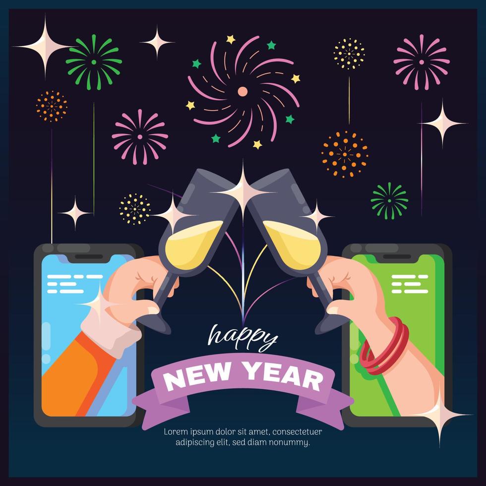 Happy New Year Illustration vector