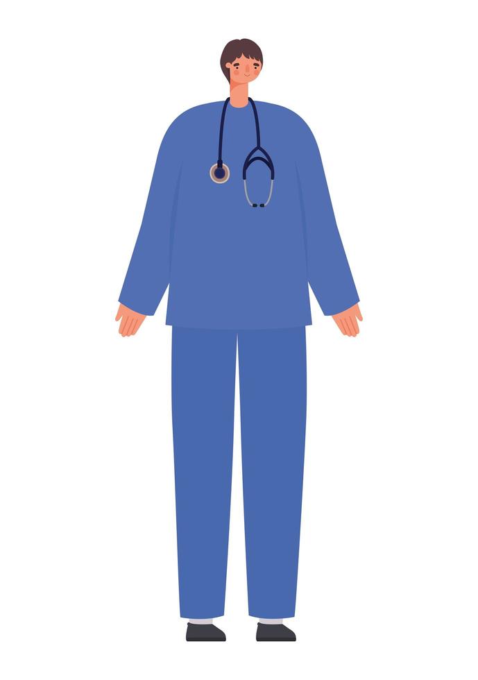 man doctor illustration vector